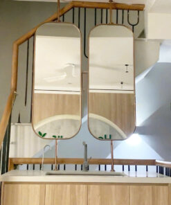 Gương nhà tắm viền inox 304 D179