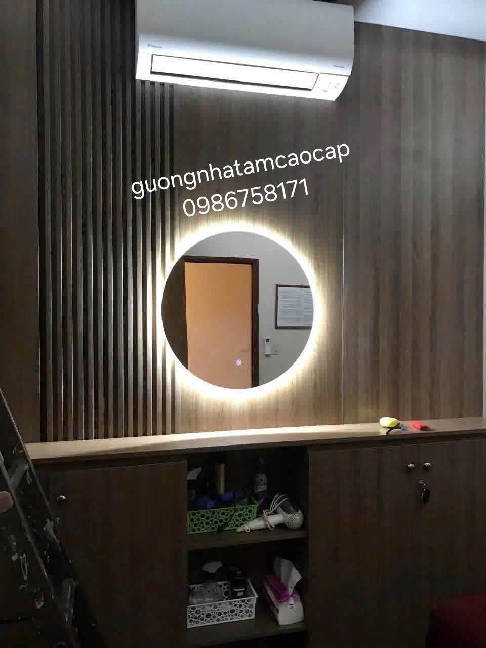 Gương LED Bàn Trang Điểm - Ánh sáng hắt viền D600 - Ảnh 2