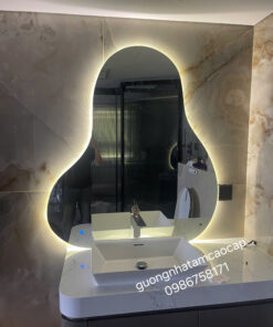 Gương LED nhà tắm, ánh sáng hắt cạnh