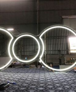 Gương LED 3 vòng nghệ thuật