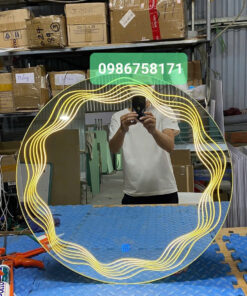 Gương nghệ thuật LED sóng lượn