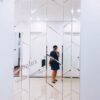Gương Ghép Dán Tường Phòng Khách Màu Trắng D37
