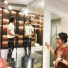 Gương Ghép Dán Tường Phòng Khách Màu Trắng D36