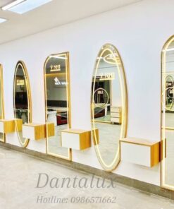 Gương soi toàn thân đèn led Led viền hợp kim nhôm D125