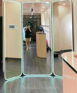Gương Trang Trí studio Có Đèn Led Cao Cấp D113