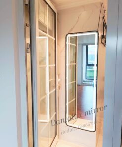 Gương soi toàn thân đèn led Led viền hợp kim nhôm D125