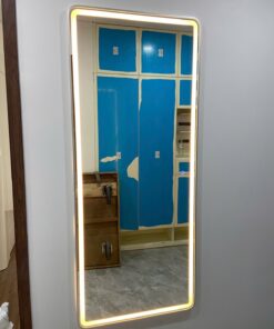 Gương soi toàn thân đèn led Led viền hợp kim nhôm D135
